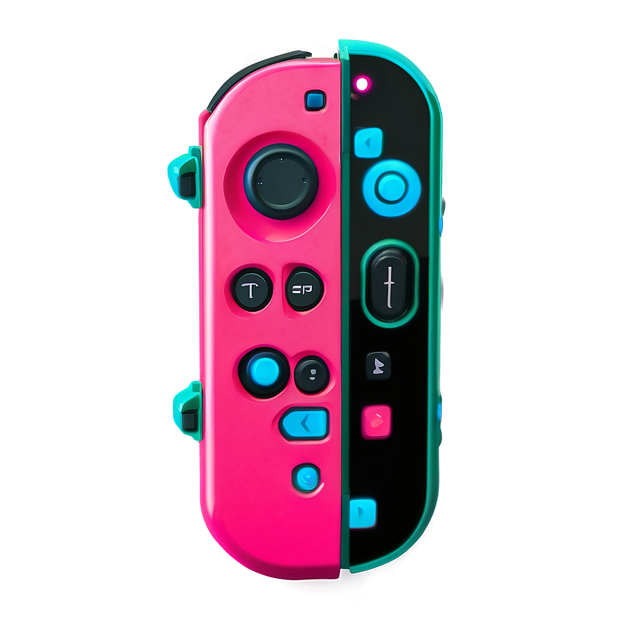 Pink And Green Joy-con Switch Png Tjn96 PNG Image