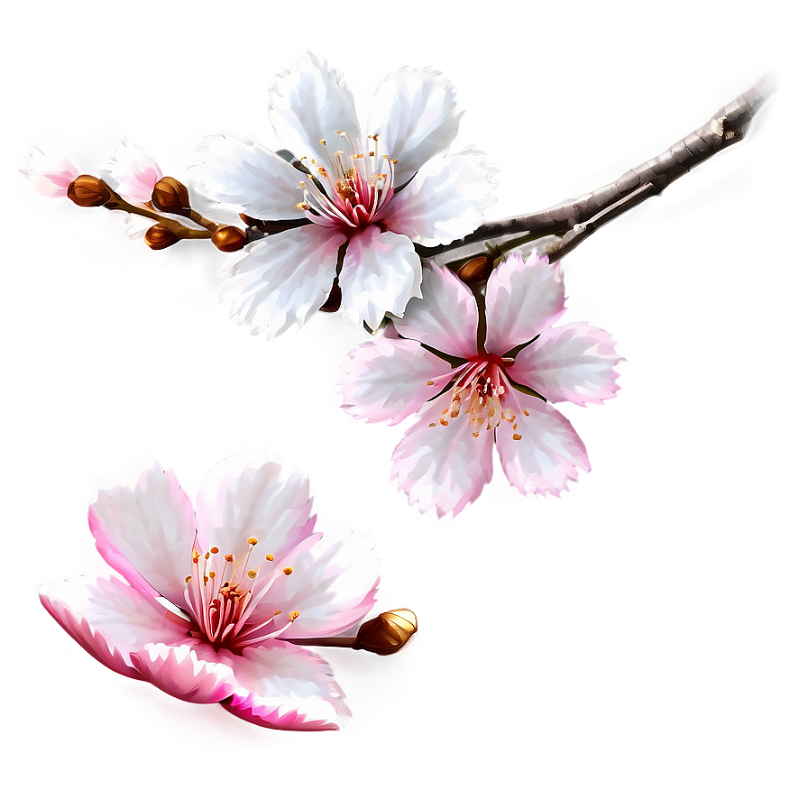 Pink And White Sakura Png 80 PNG Image