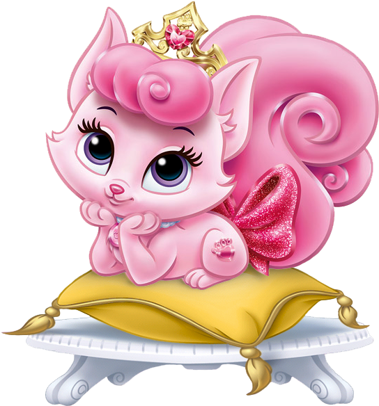 Pink_ Animated_ Kitten_ Princess PNG Image