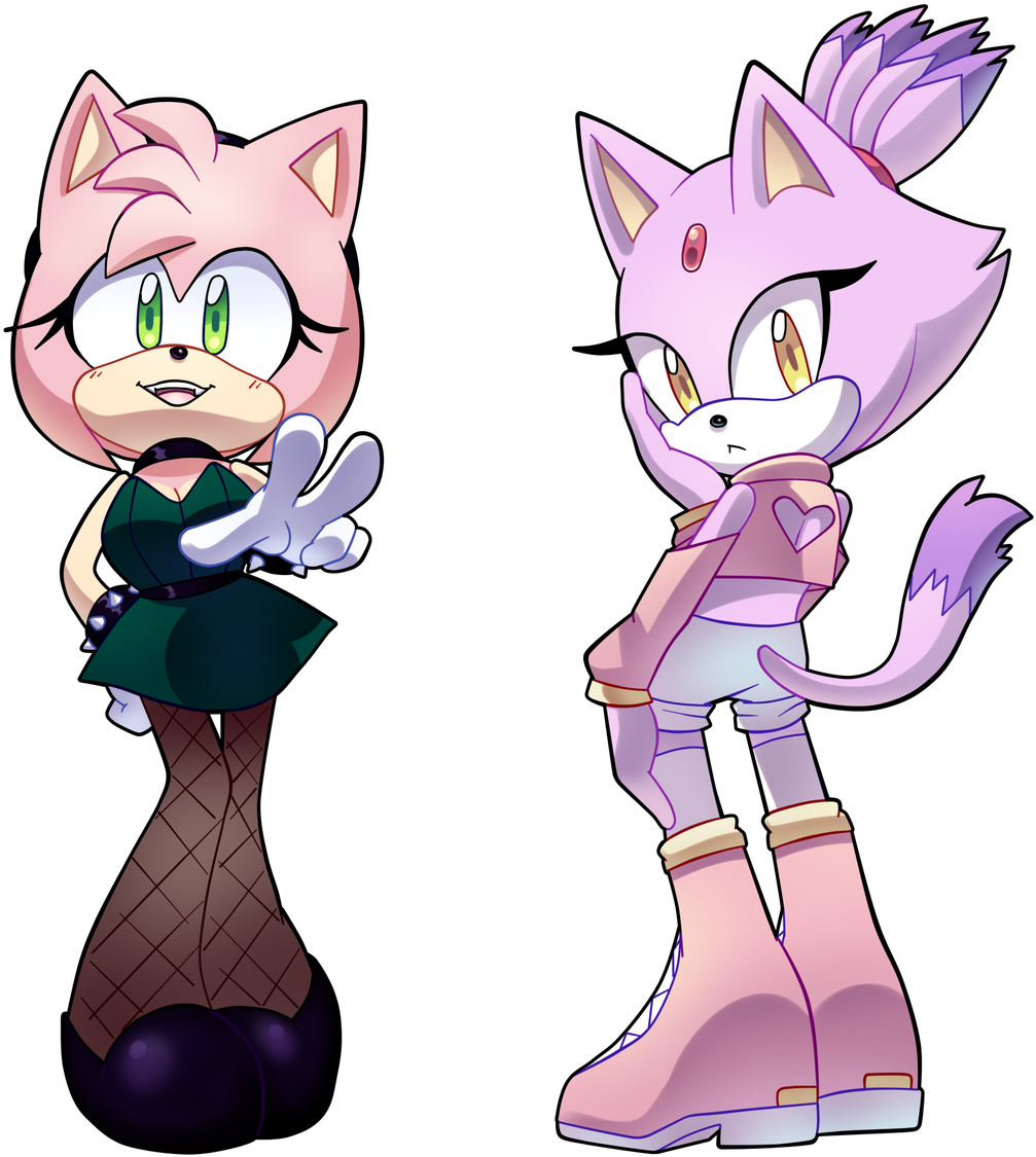 Pink_ Anime_ Cat_ Characters PNG Image