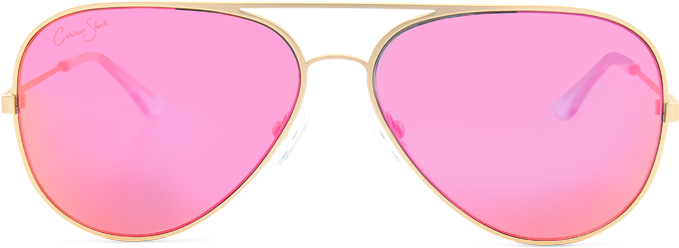 Pink Aviator Sunglasses Transparent Background PNG Image