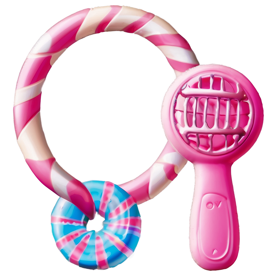 Pink Baby Rattle Png Njo PNG Image