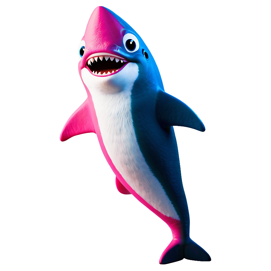 Pink Baby Shark Dancing Png Uxd PNG Image