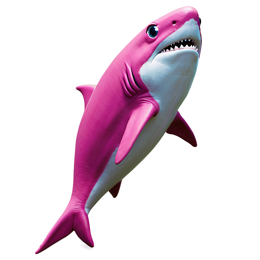 Pink Baby Shark With Heart Png 05262024 PNG Image