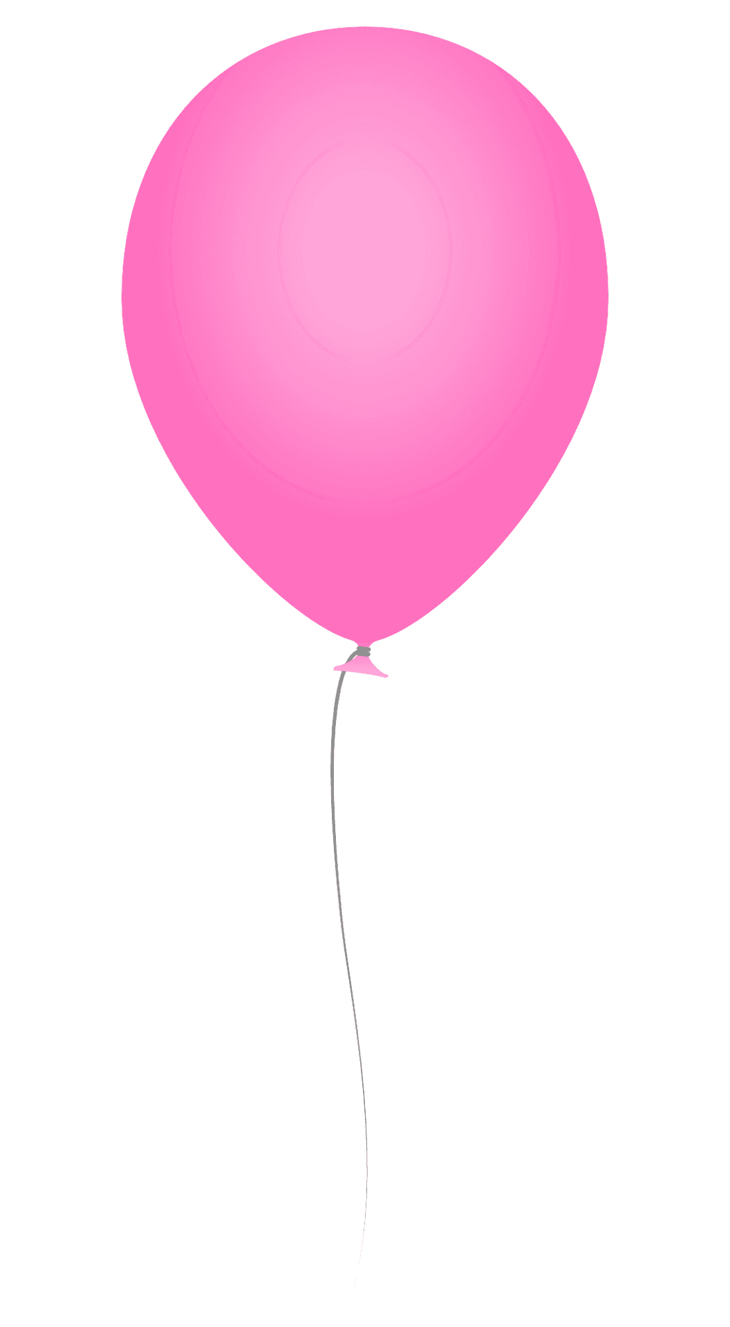 Pink Balloon Simple Background PNG Image