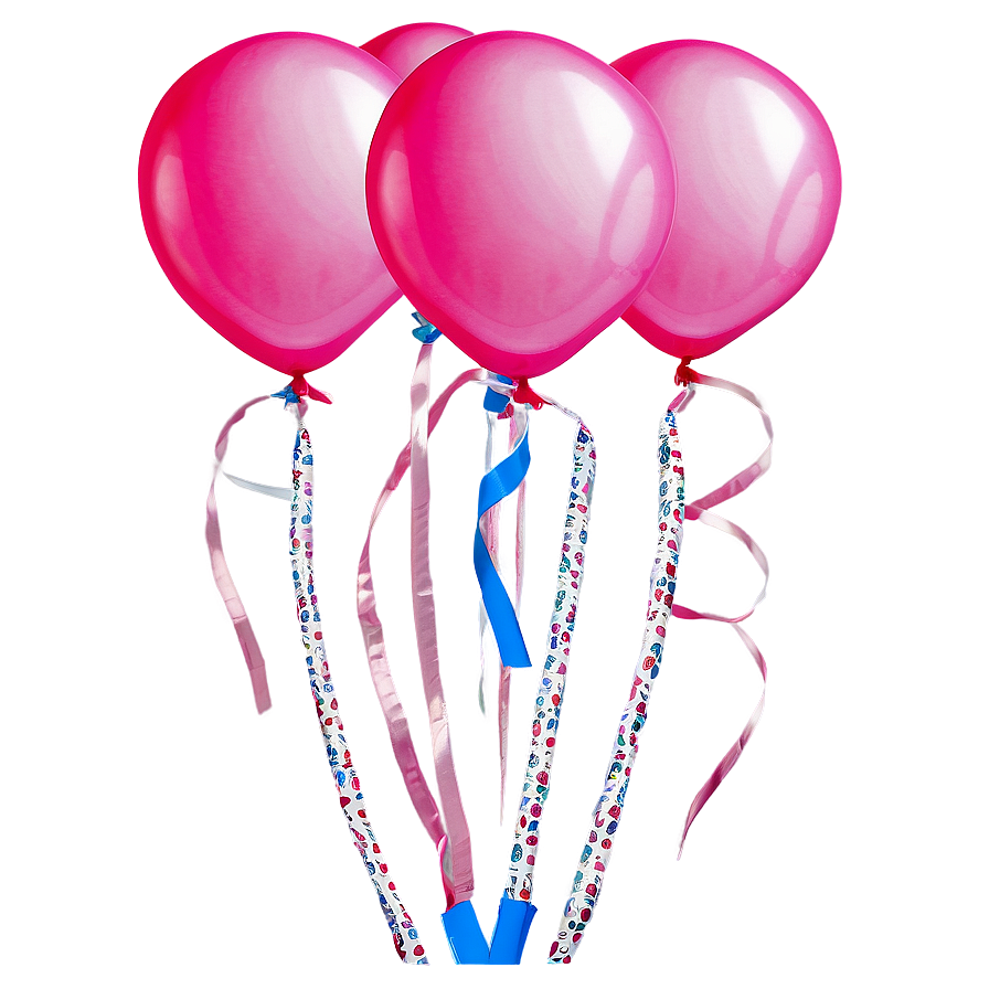 Pink Balloons Birthday Surprise Png 06122024 PNG Image