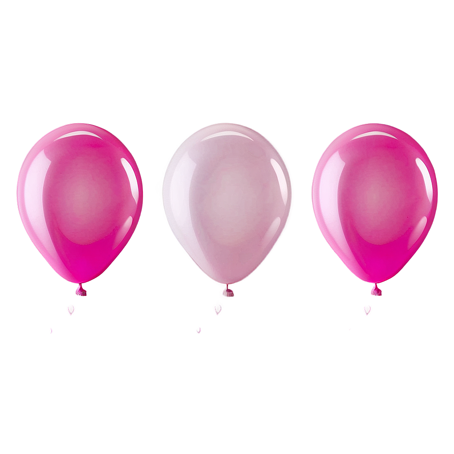 Pink Balloons White Background Png 06122024 PNG Image