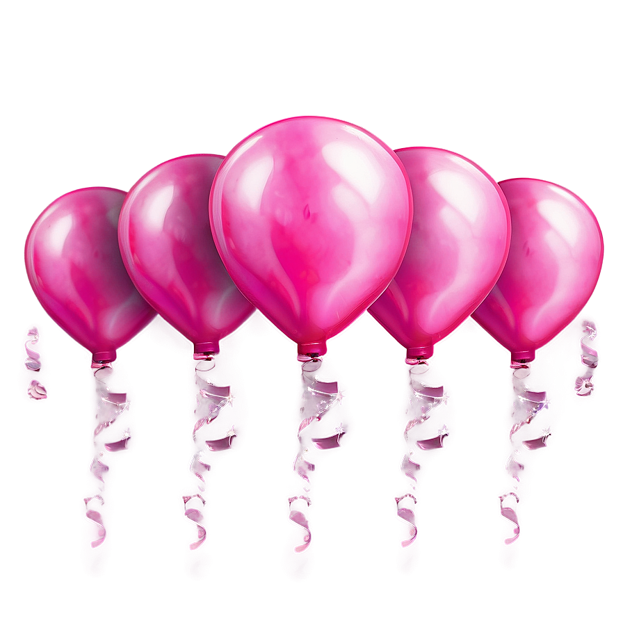 Pink Balloons With Light Effects Png Efg66 PNG Image