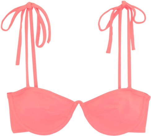 Pink Bikini Top Isolated PNG Image