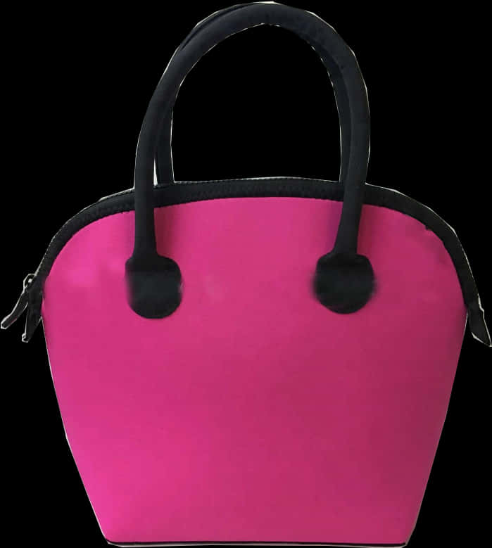 Pink Black Designer Handbag PNG Image