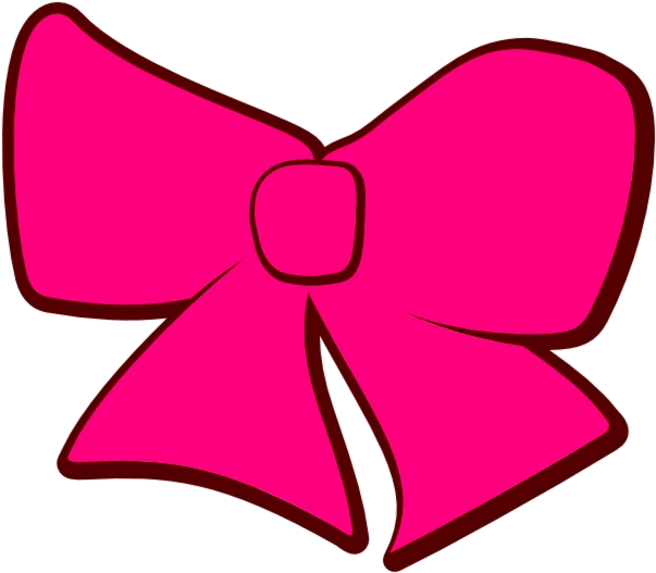 Pink Bow Tie Illustration PNG Image