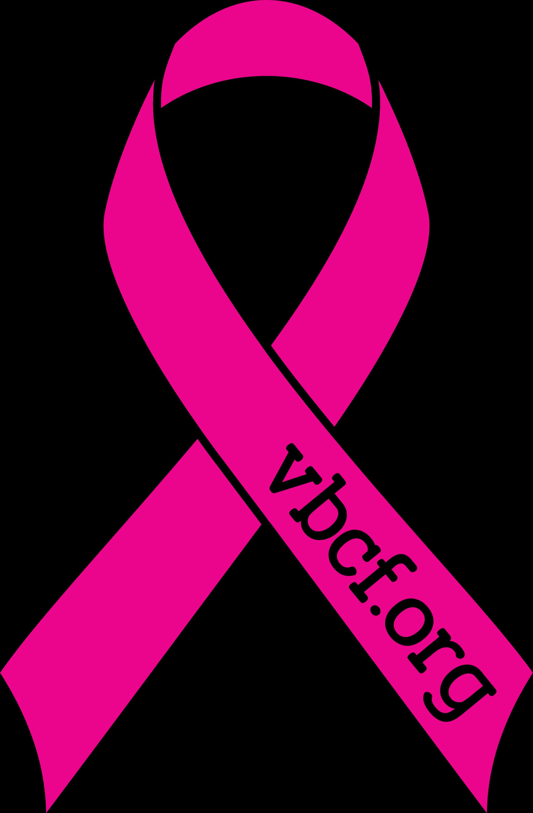 Pink Breast Cancer Awareness Ribbonwith U R L PNG Image