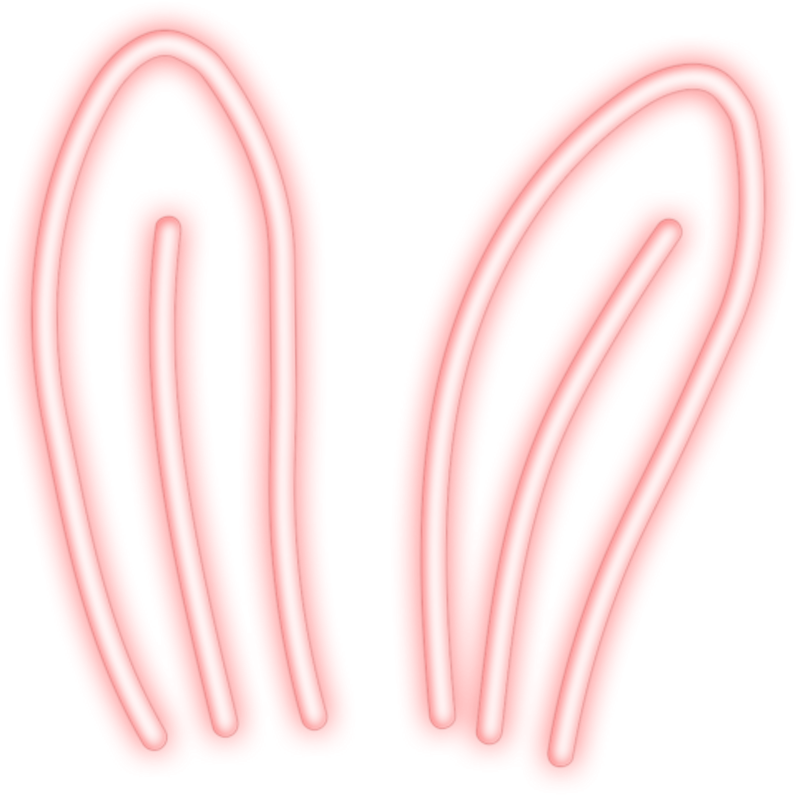 Pink Bunny Ears Graphic PNG Image