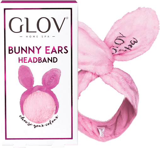 Pink Bunny Ears Headband Packaging PNG Image