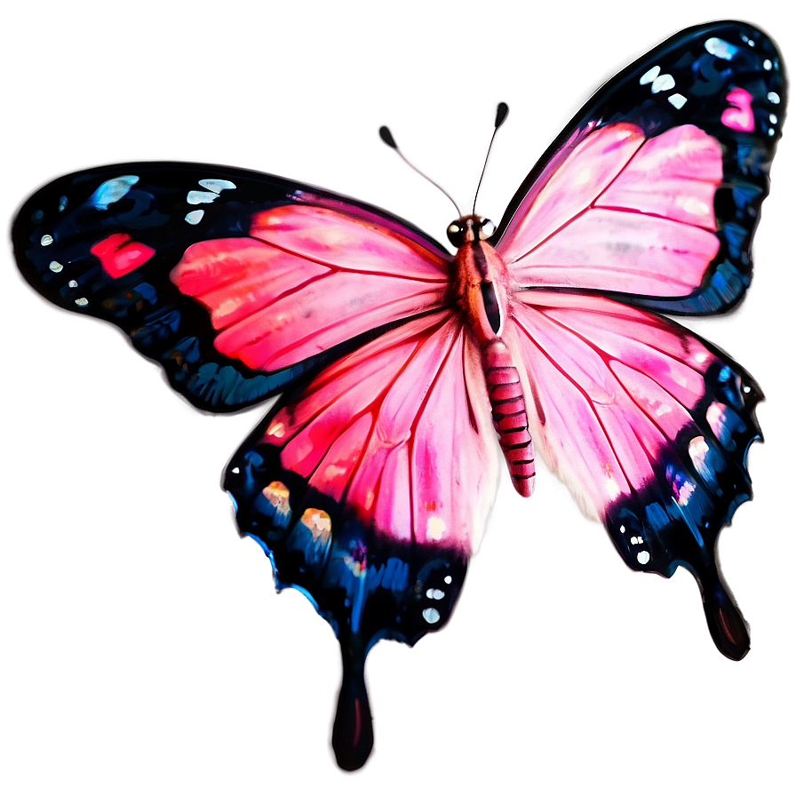 Pink Butterfly Clear Image Png 53 PNG Image