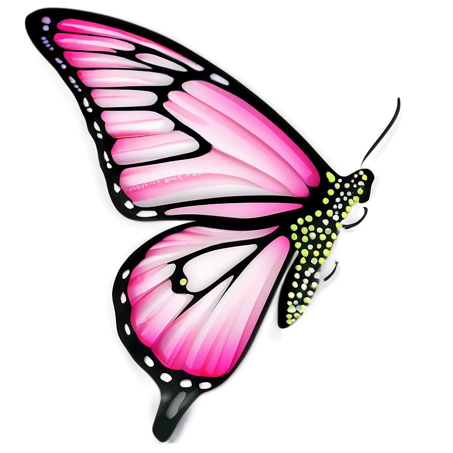 Pink Butterfly Emoji Png 05232024 PNG Image