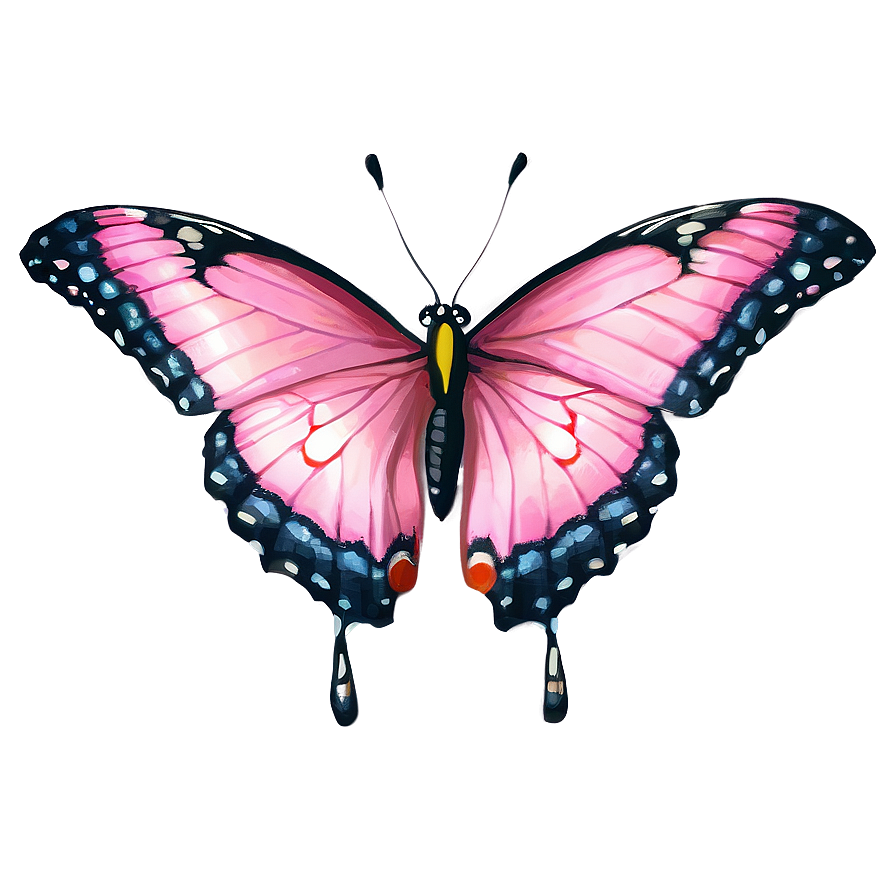 Pink Butterfly Genuine Image Png Clt PNG Image