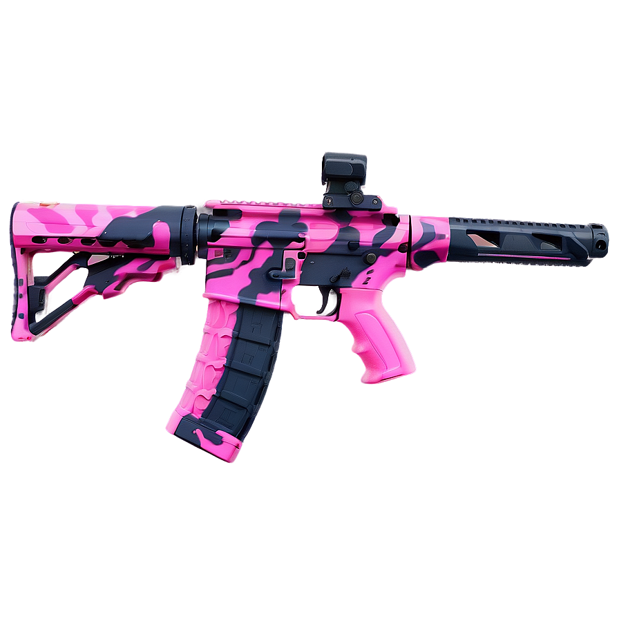 Pink Camo Tactical Design Png Fak PNG Image