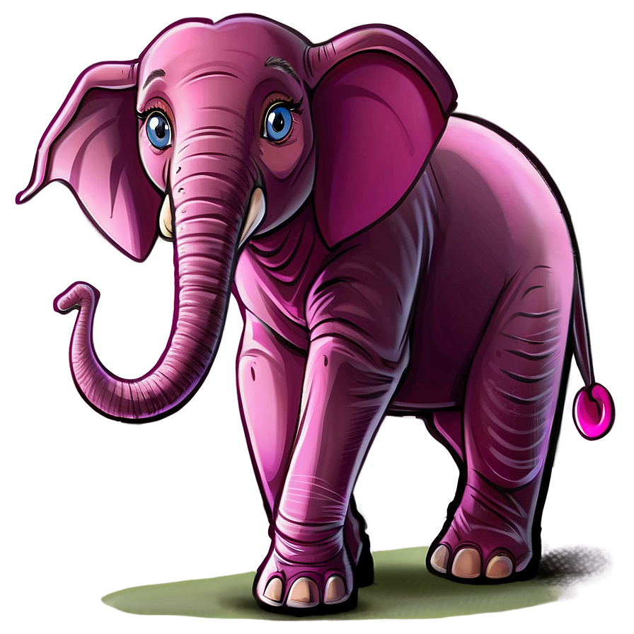 Pink Cartoon Elephant Png Mqt PNG Image