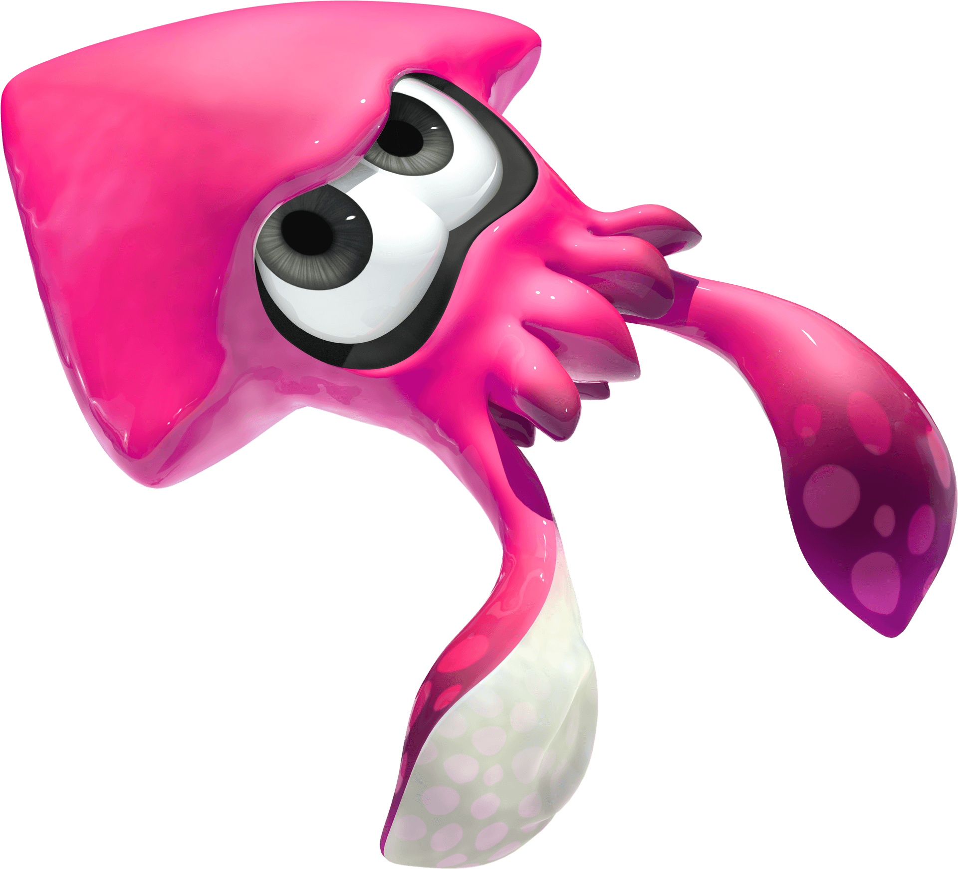 Pink_ Cartoon_ Squid_ Character PNG Image