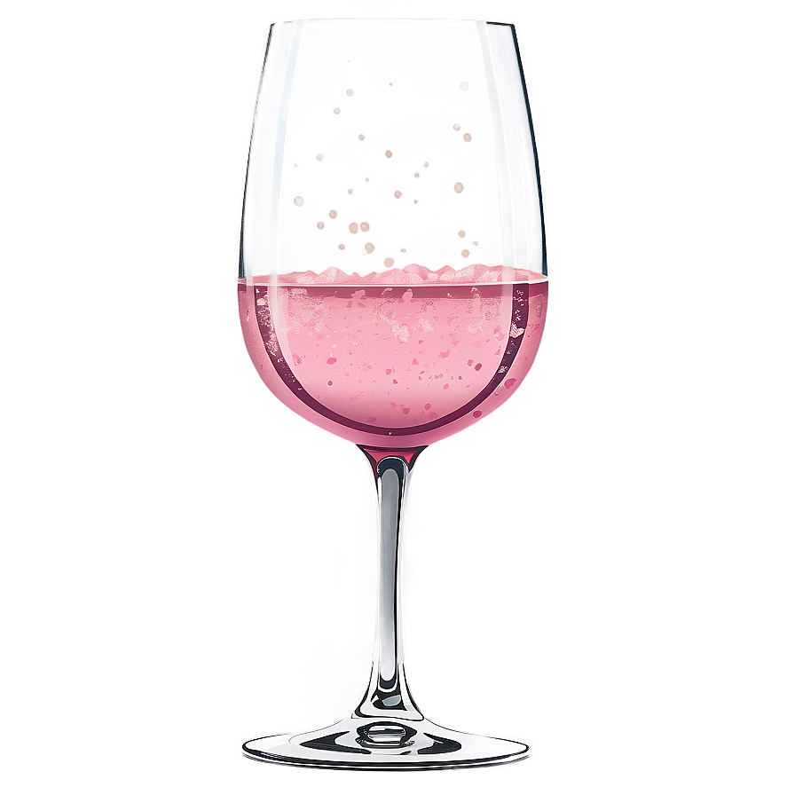 Pink Champagne In Vintage Glass Png 06292024 PNG Image