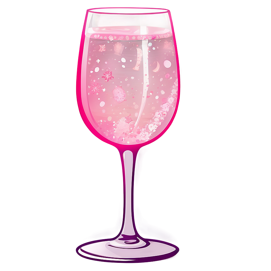 Pink Champagne Nightlife Png Kek PNG Image