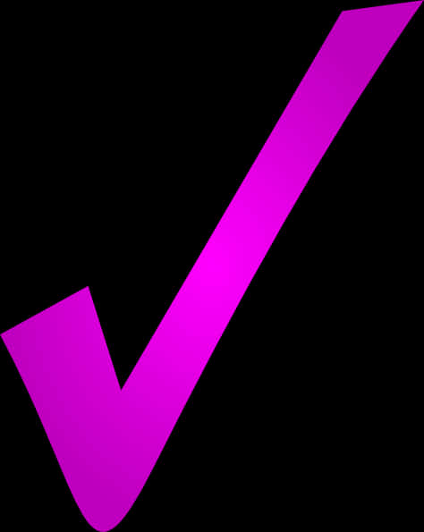 Pink Check Mark Graphic PNG Image