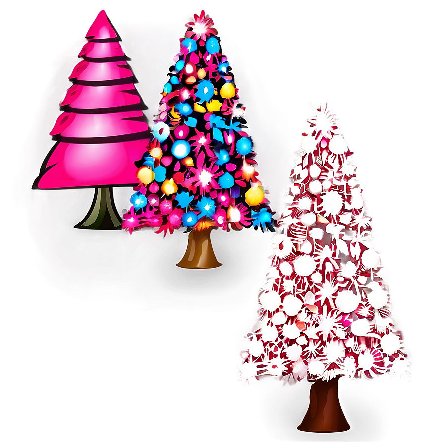 Pink Christmas Tree Png 06122024 PNG Image