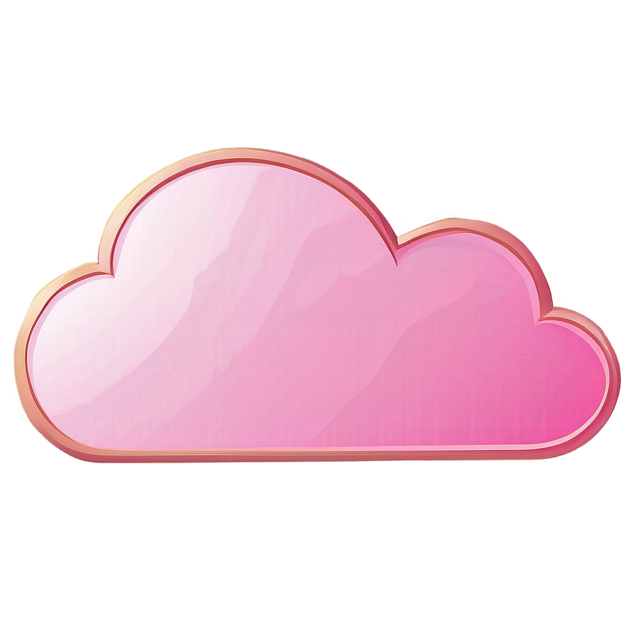 Pink Cloud Cartoon Style Png Rol77 PNG Image