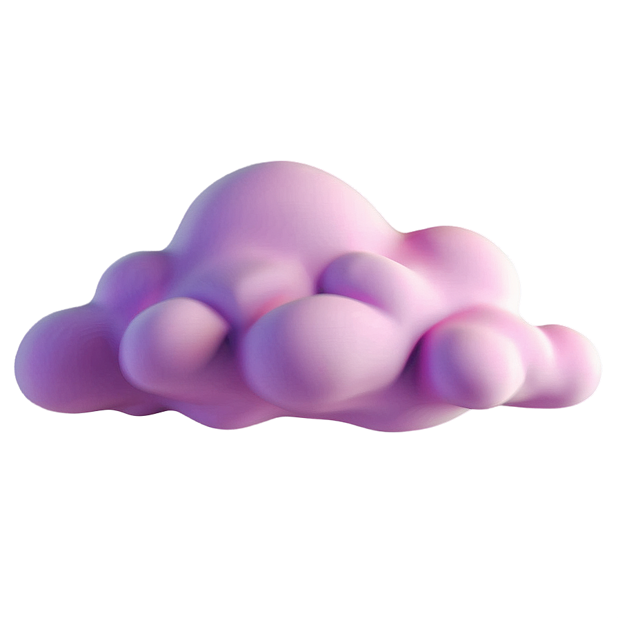 Pink Cloud In Lavender Sky Png Ink PNG Image