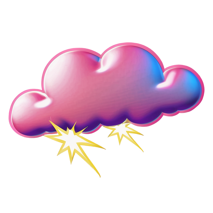 Pink Cloud With Sun Rays Png Uhh PNG Image