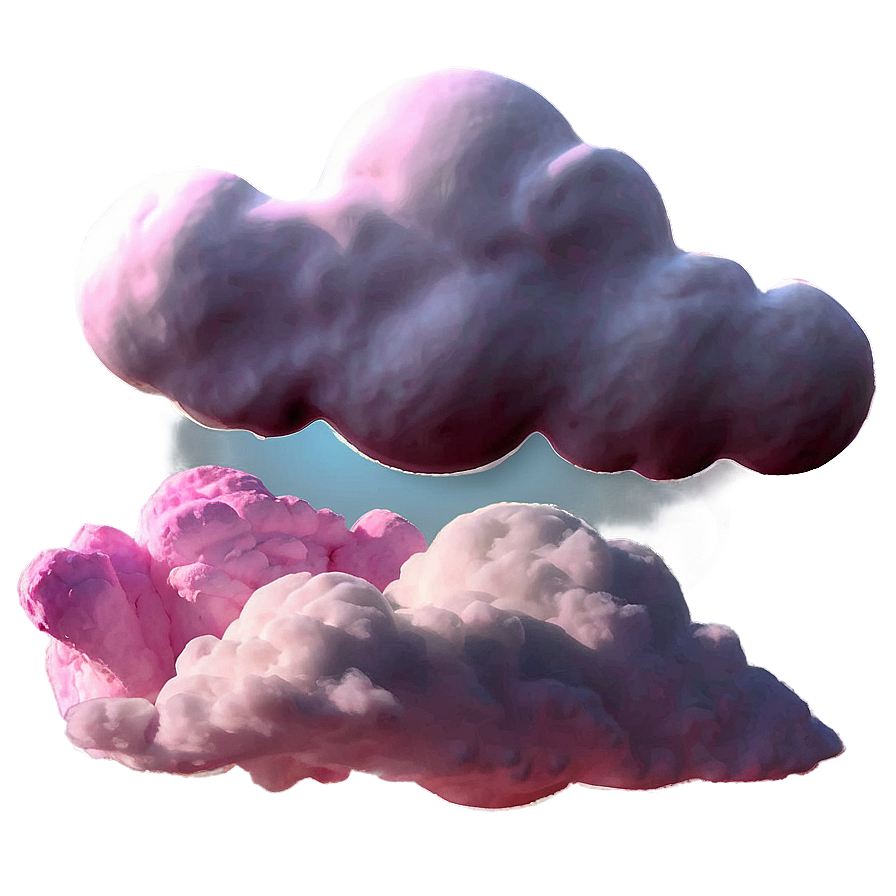 Pink Clouds Skyline Png 06252024 PNG Image