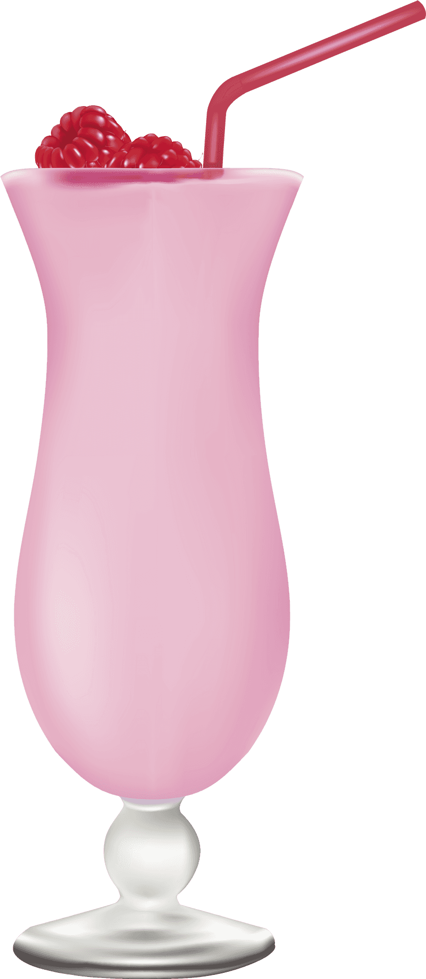 Pink Cocktail Hurricane Glass PNG Image