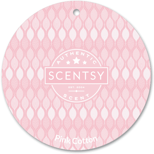 Pink Cotton Scentsy Circle PNG Image