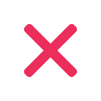 Pink Cross White Circle Icon PNG Image