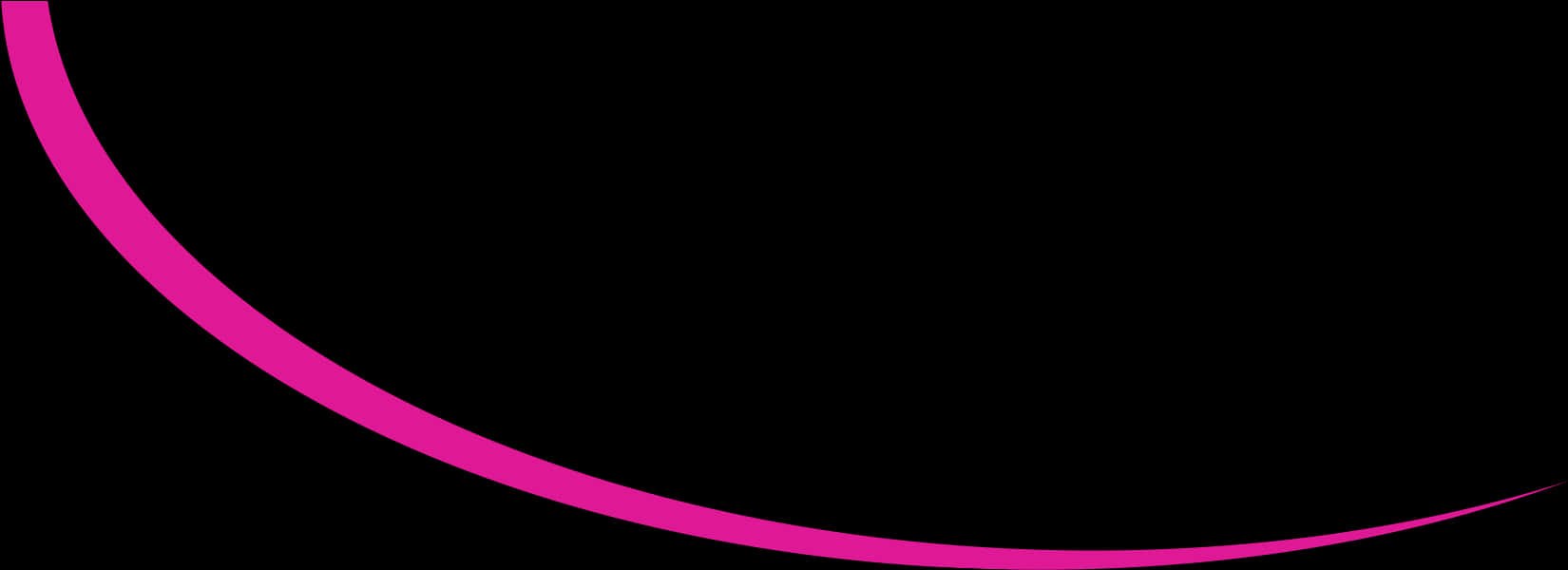 Pink Curved Lineon Black Background PNG Image