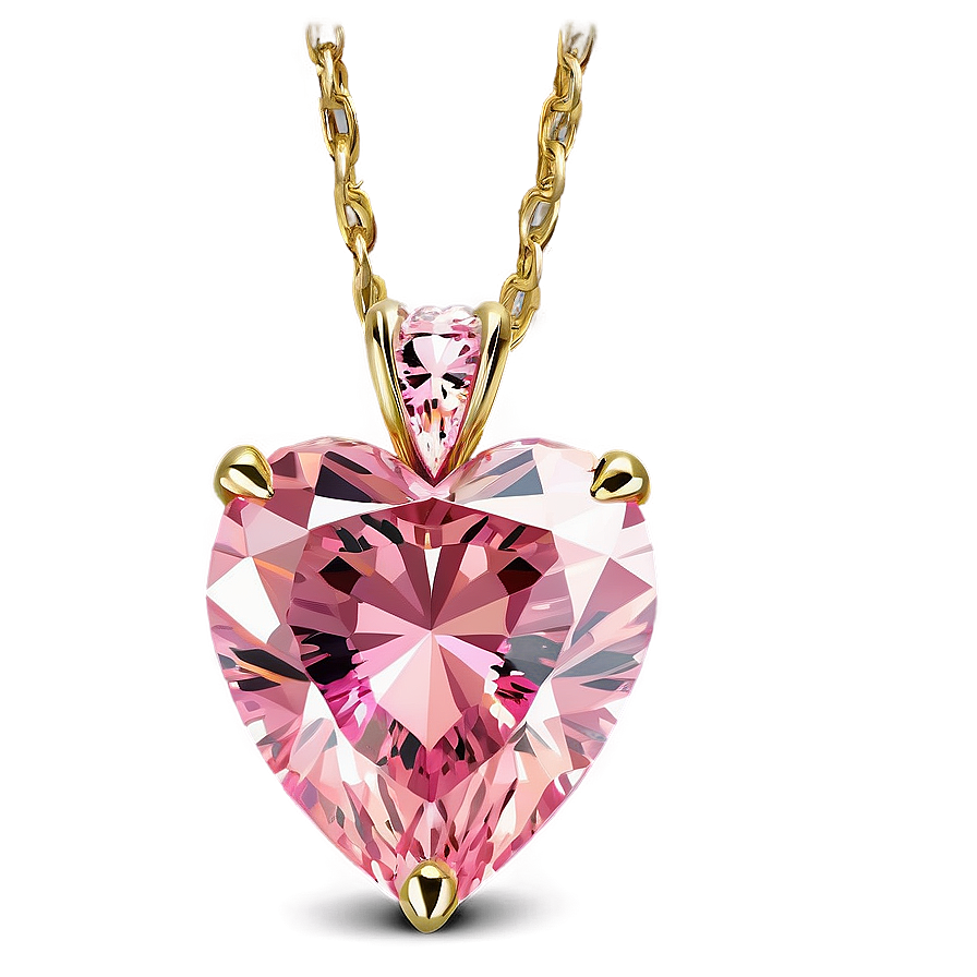 Pink Diamond Heart Allure Png Hgy96 PNG Image