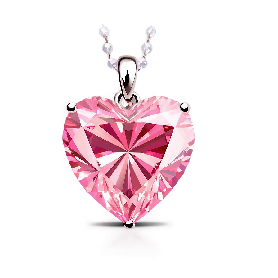 Pink Diamond Heart Treasure Png Lgq PNG Image