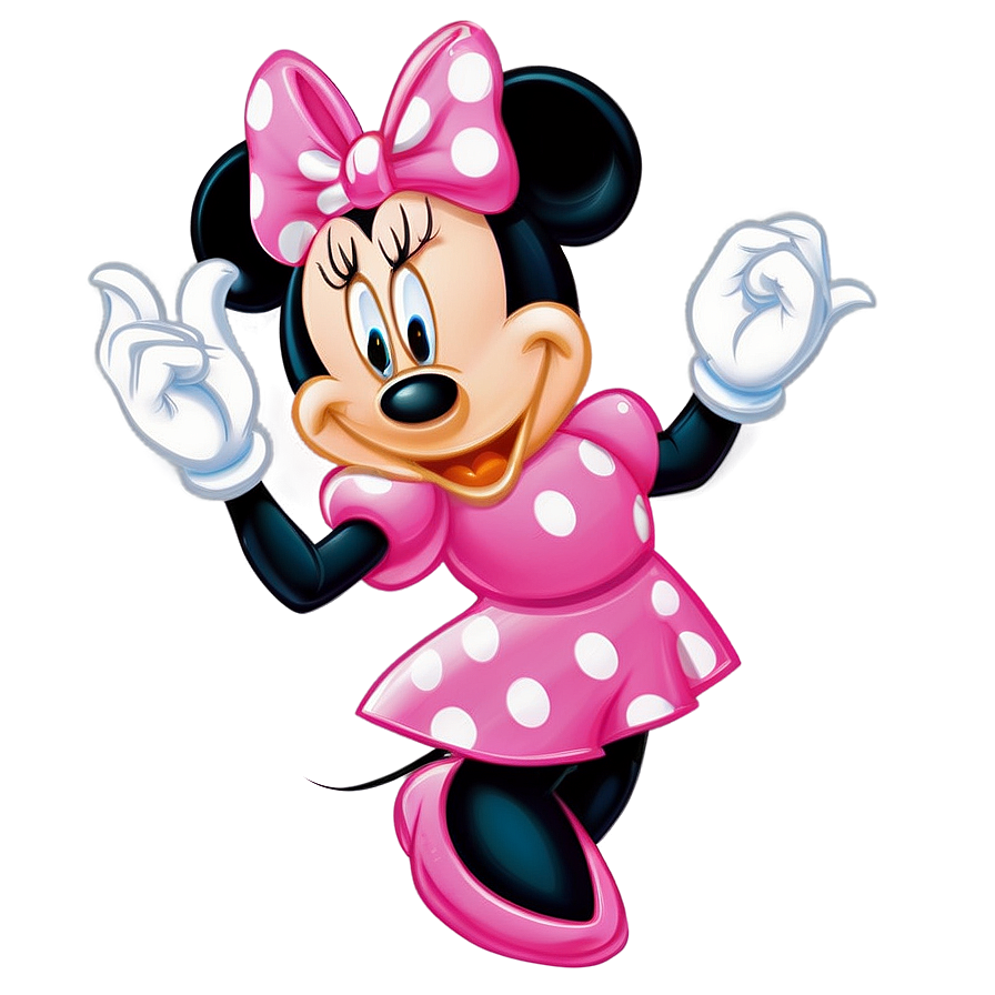 Pink Dress Minnie Mouse Png 06212024 PNG Image