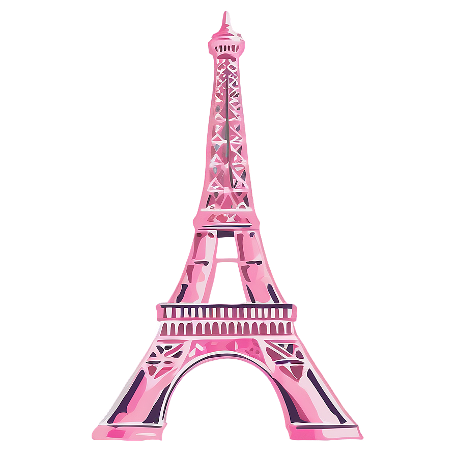 Pink Eiffel Tower Png Cyc PNG Image