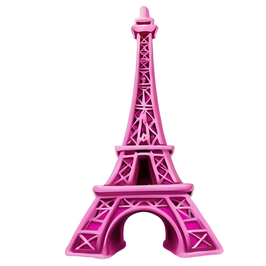 Pink Eiffel Tower Png Wiy PNG Image