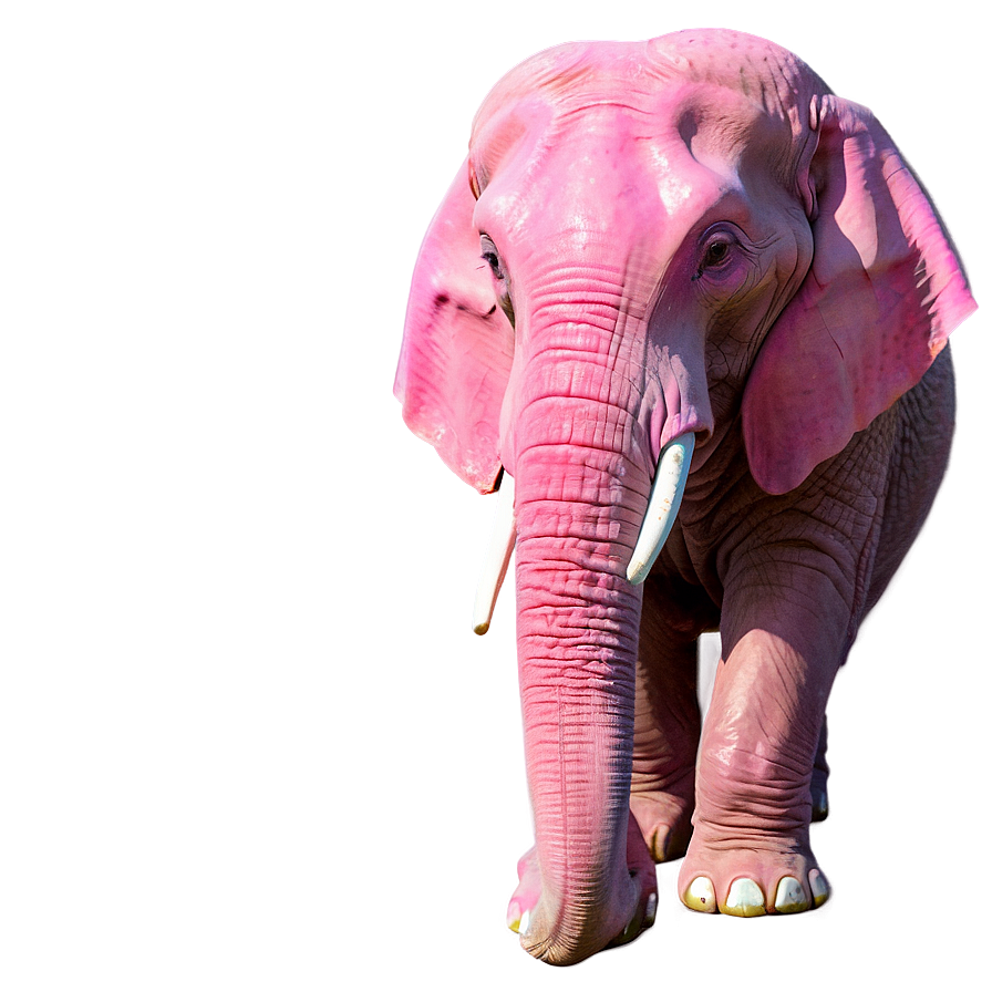 Pink Elephant At The Beach Png 06292024 PNG Image