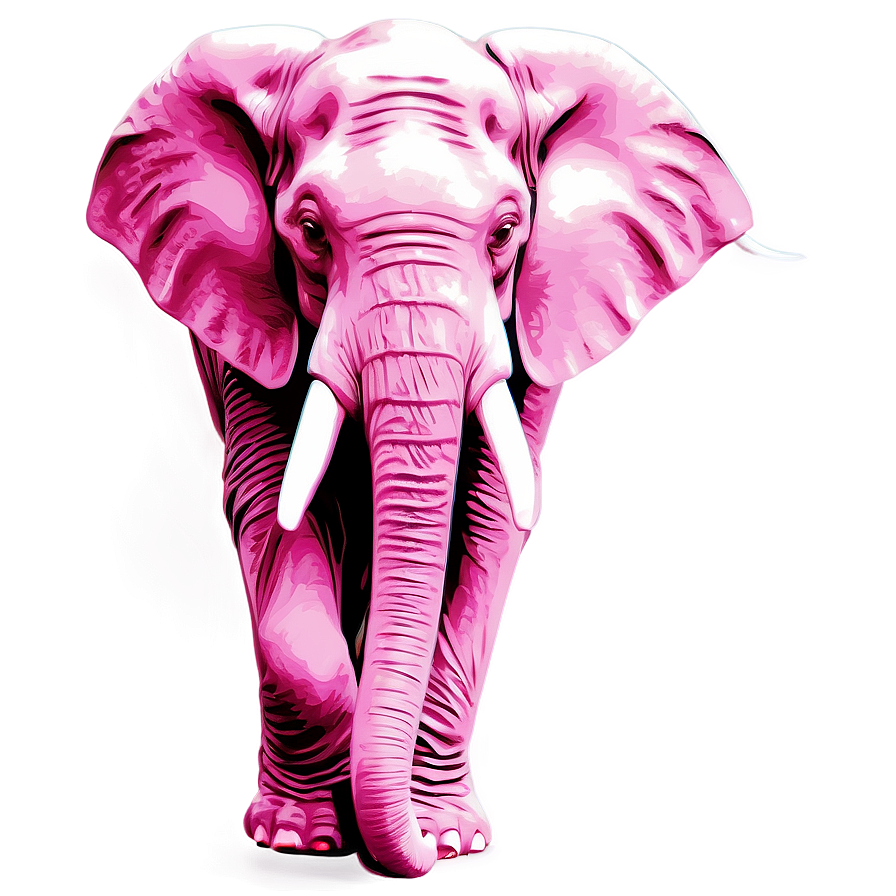 Pink Elephant Vector Art Png 56 PNG Image