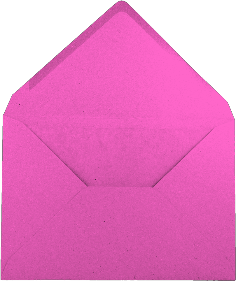 Pink Envelope Top View PNG Image