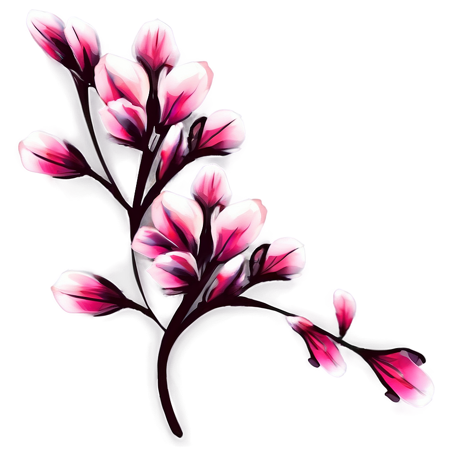 Pink Flower Illustration Png 17 PNG Image