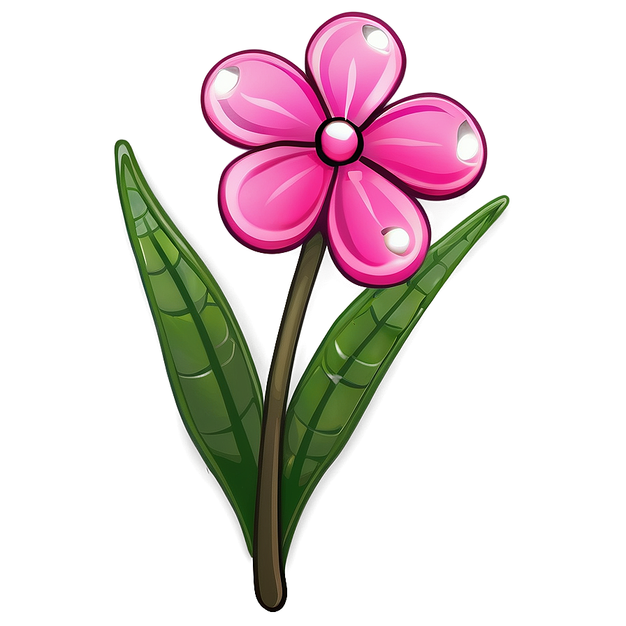 Pink Flowers Cartoon Png Sse7 PNG Image