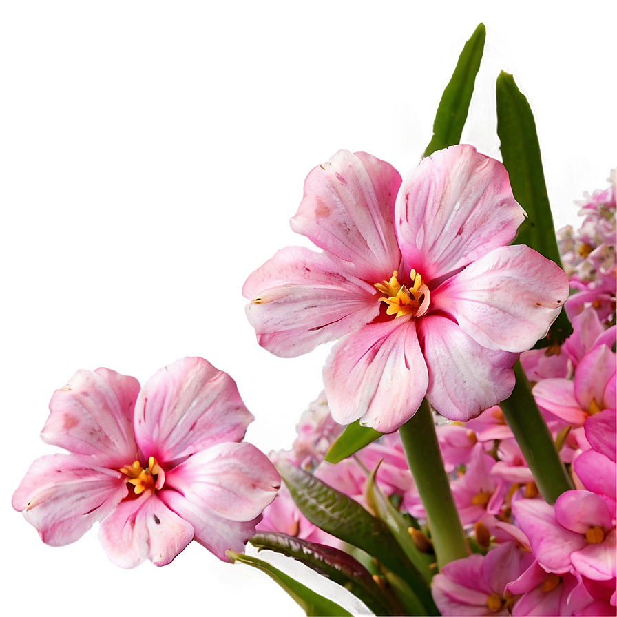 Pink Flowers Closeup Png 82 PNG Image