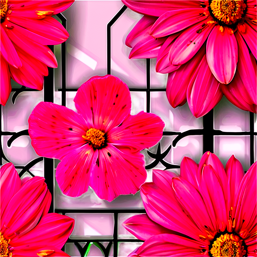 Pink Flowers Wallpaper Png Cwu PNG Image