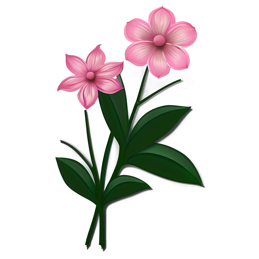 Pink Garden Flower Png Vvg PNG Image