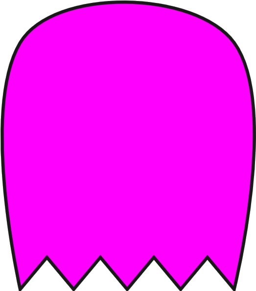 Pink Ghost Cartoon Graphic PNG Image